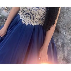 Navy Blue Prom Dress